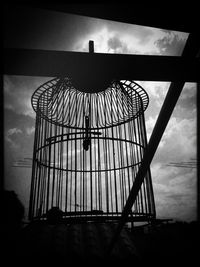 Low angle view of built structure against sky