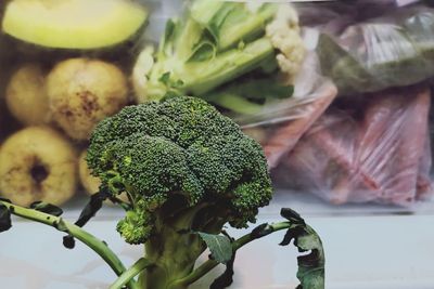 High angle view of vegetables