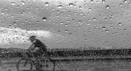 Raindrops on glass window