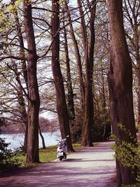 People walking on footpath