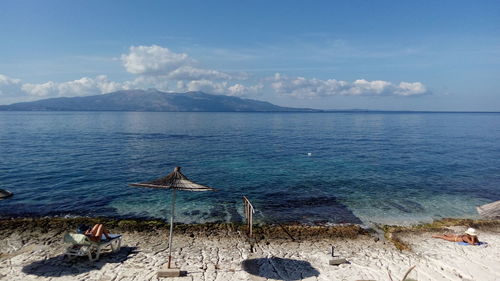 Scenic view of sea against sky