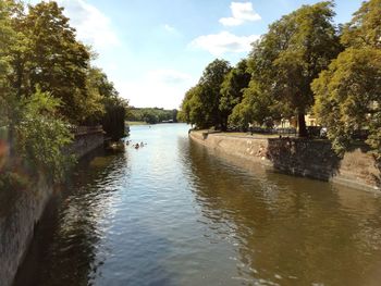 Scenic view of river against sky