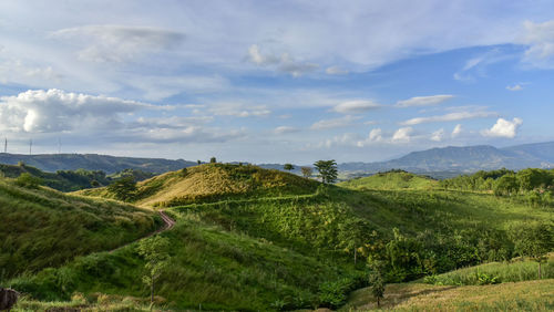 Scenic view of landscape against sky