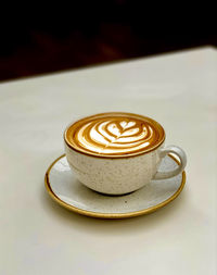 Close-up of coffee on table