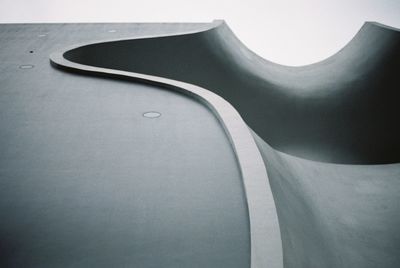 High angle view of table against white background