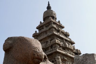 Low angle view of historical building against sky