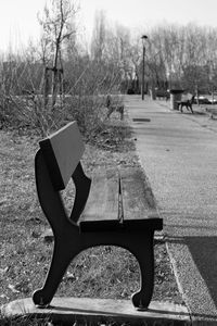 Empty benches in the dark