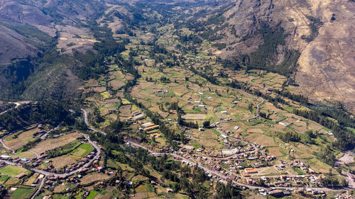 High angle view of landscape