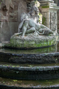 Low angle view of fountain