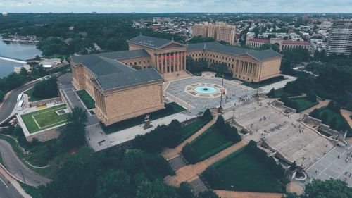 Aerial view of city