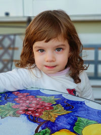 Portrait of cute girl