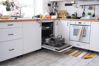 Interior of kitchen