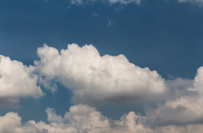 Low angle view of clouds in sky