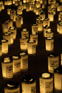 Full frame shot of multi colored eggs