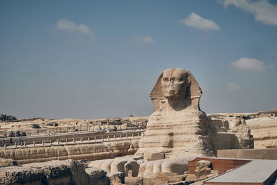Great sphinx of giza. giza plateau, greater cairo, egypt