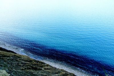 High angle view of sea