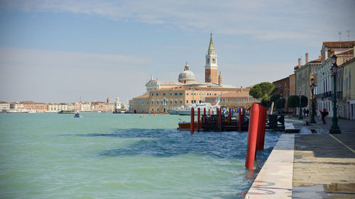 View of building by sea