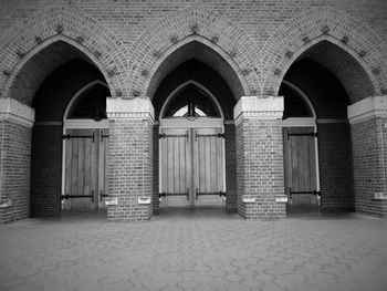 Facade of historic building