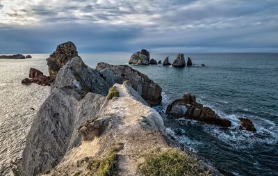 Panoramic view of sea against sky