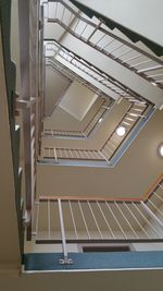 Directly below view of staircase in building