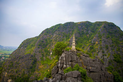 View of a temple against mountain