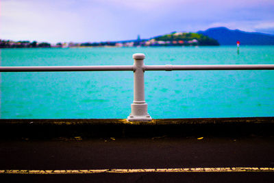 Close-up of sea against sky