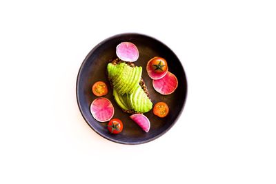 Close-up of toy on white background