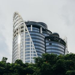 Low angle view of modern building