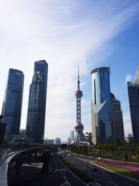 City skyline against sky