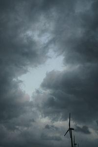 Low angle view of cloudy sky