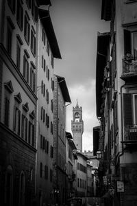 Low angle view of buildings against sky