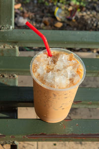 Close-up of coffee on table