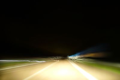 Blurred motion of tunnel
