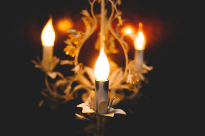 Close-up of chandelier