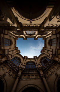 Low angle view of building against sky