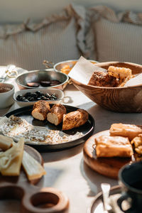 Close-up of food on table