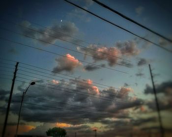 Low angle view of cloudy sky