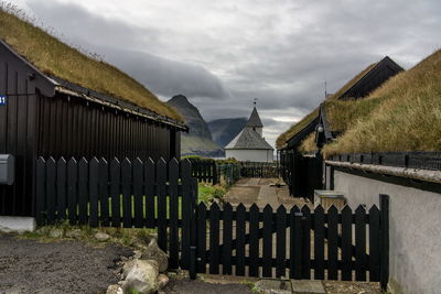 Houses against sky