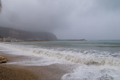 Scenic view of sea against sky