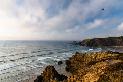 Scenic view of sea against sky