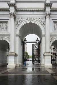 Entrance of building