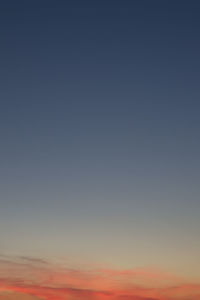 Scenic view of clear sky at sunset