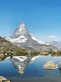 Matterhorn reflecting on water