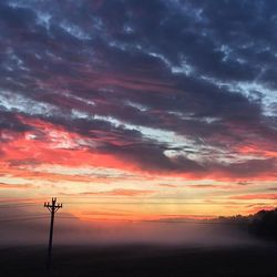 Scenic view of landscape against cloudy sky