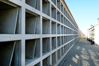 Office building against clear sky