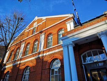 Low angle view of building against sky