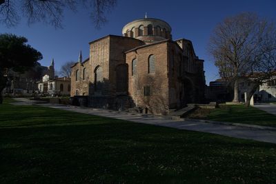 View of temple against clear sky