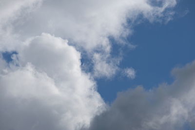 Low angle view of clouds in sky