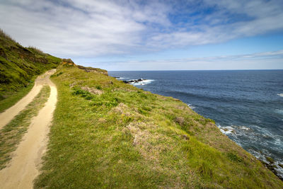 Scenic view of sea against sky