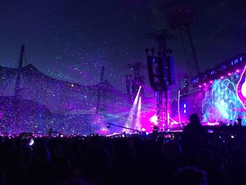 Crowd at music concert